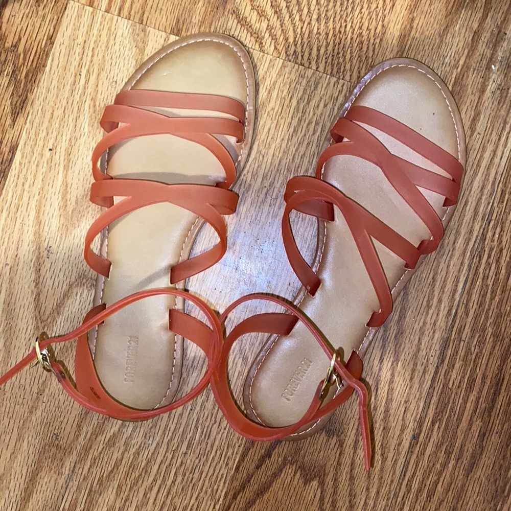 Forever 21 jelly pink sandals